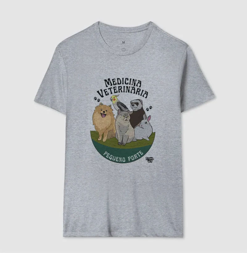 Camiseta Medicina Veterinária Pequeno Porte Pets Animais Algodão - Fauna Way - Imagem 8