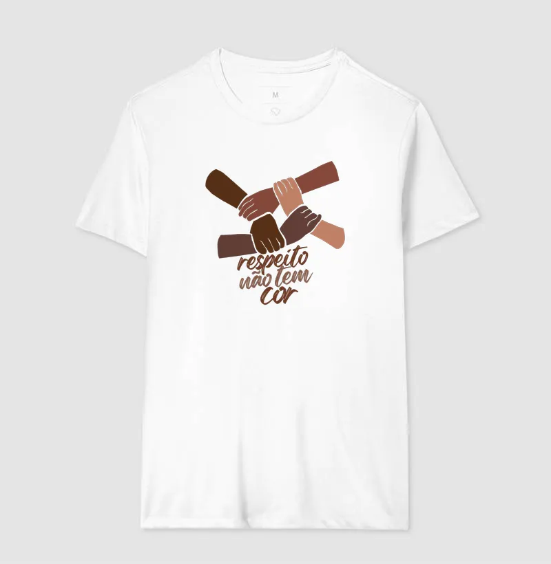 Camiseta Respeito Não Tem Cor - Imagem 7