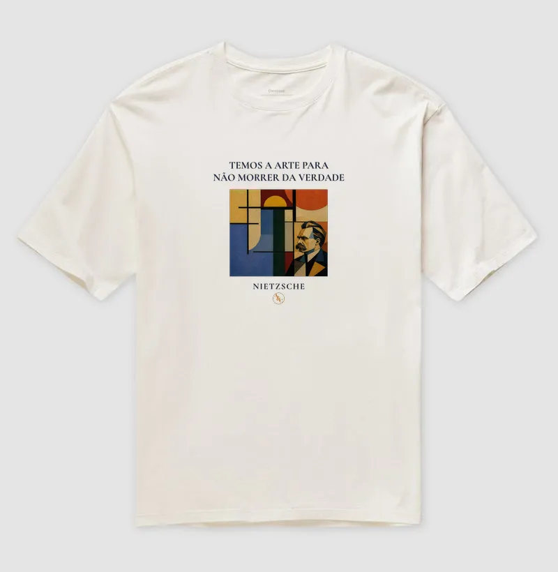 Camiseta A Arte de Não Morrer - Nietzsche - Imagem 2