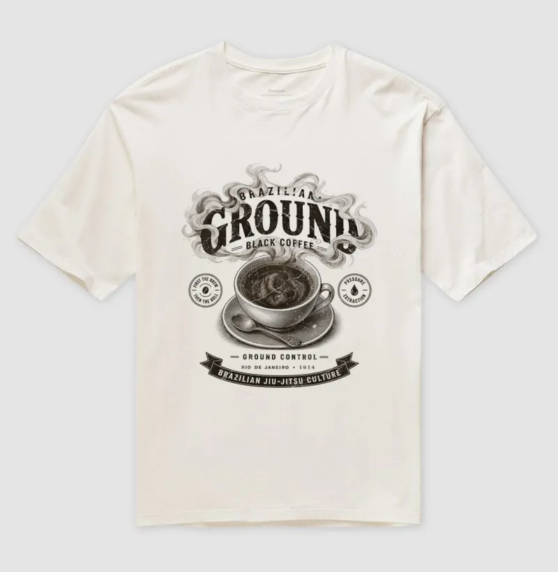 BRAZILIAN GROUND — BLACK COFFEE - Camiseta Oversized
