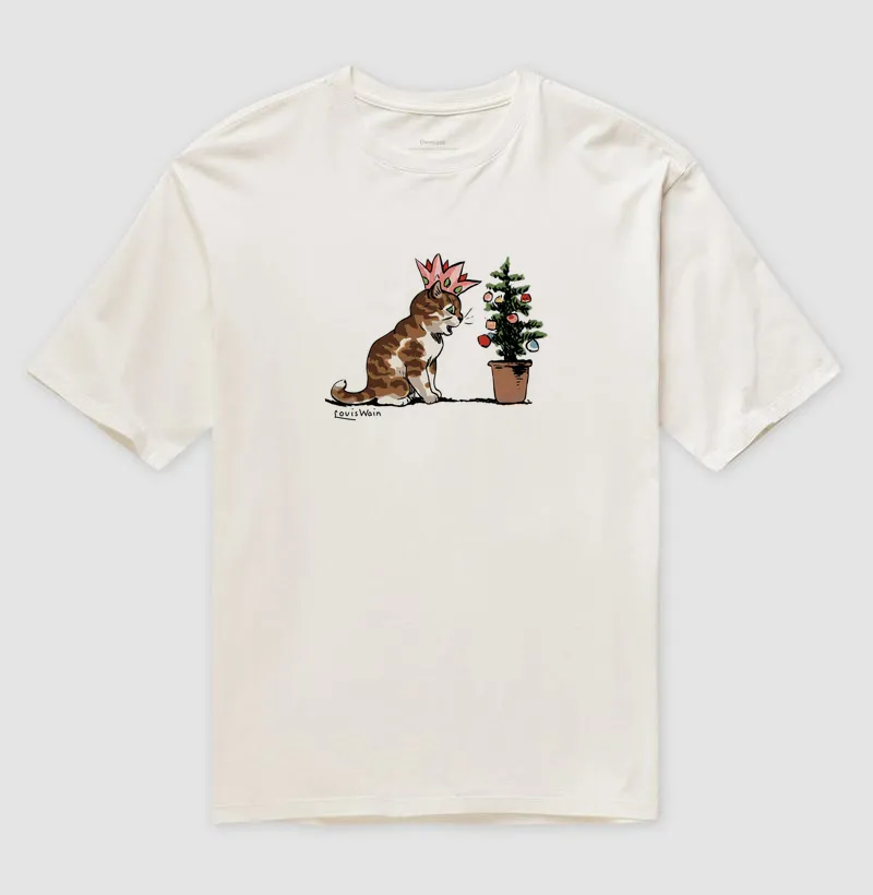 The Christmas Tree and the Curious Cat – Louis Wain