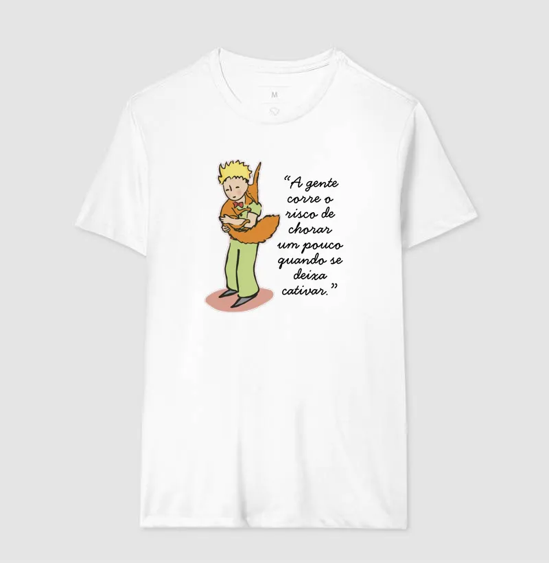 Camiseta O Pequeno Príncipe - A gente corre o risco de chorar um pouco quando se deixa cativar - Imagem 2