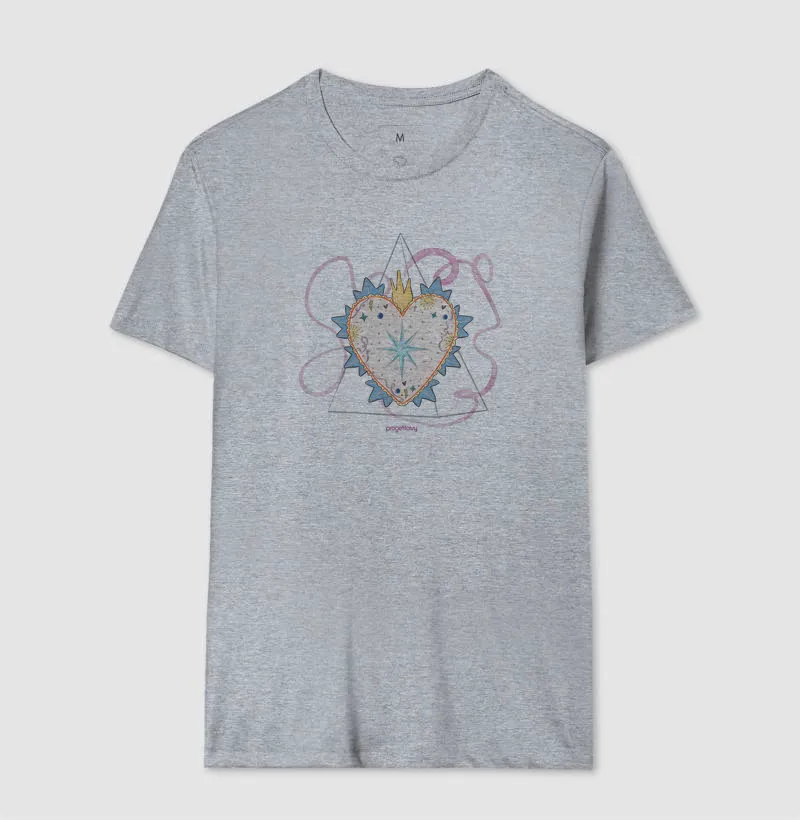 T shirt Coração flamejante - Imagem 4