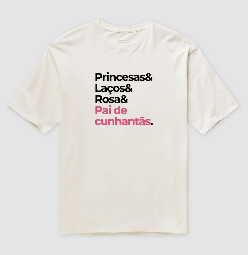 Princesas, laços, rosa, pai de cunhantãs 