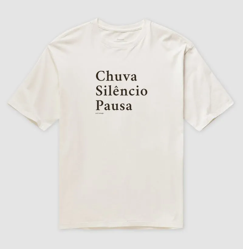 Camiseta Chuva, Silêncio, Pausa | Dorama - Imagem 4