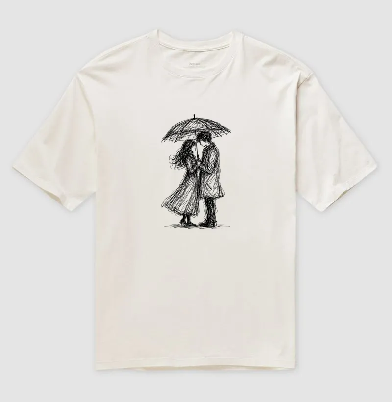 Camiseta Oversized - Casal apaixonado - dorama coreano - Imagem 4