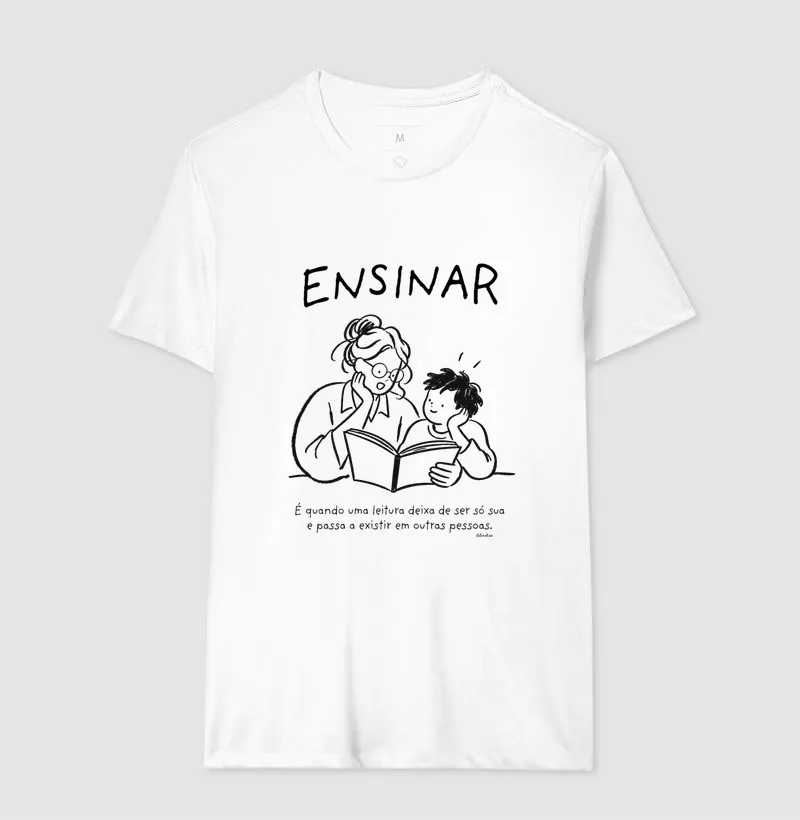 Camiseta Ensinar — Uma Leitura, Muitas Vidas - Imagem 4