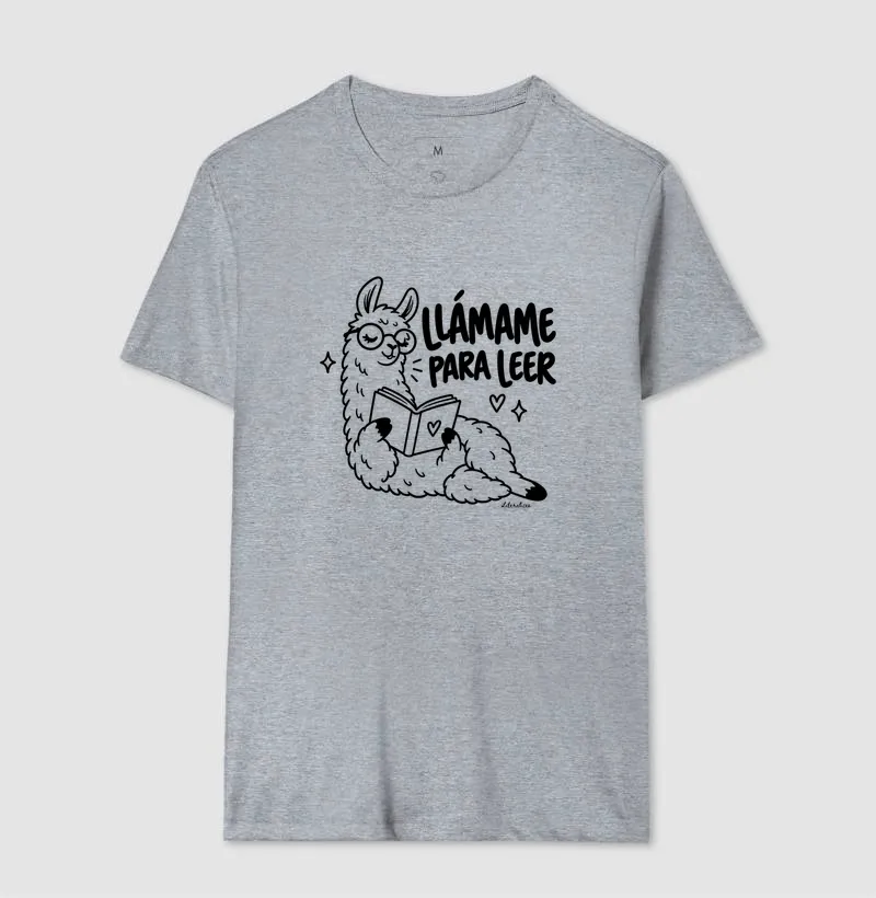 Camiseta Llámame para Leer — Lhama Leitora - Imagem 8