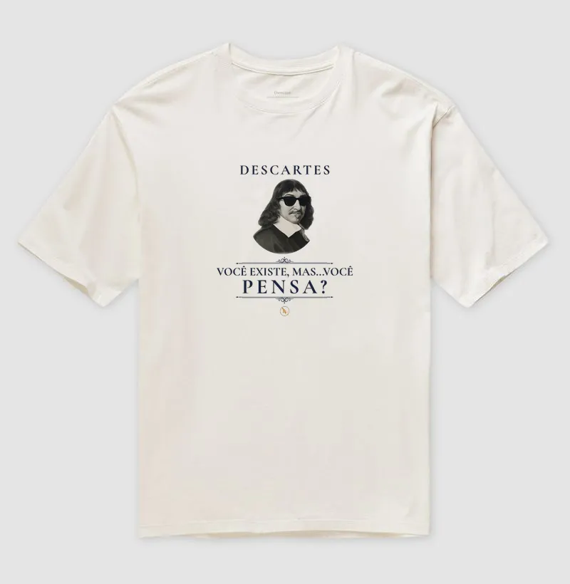 COGITO 2.0 - Camiseta Filosófica René Descartes - Imagem 2