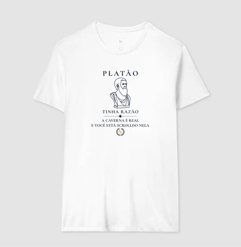 Camiseta Filosófica Platão: O Mito do Scroll - Imagem 7