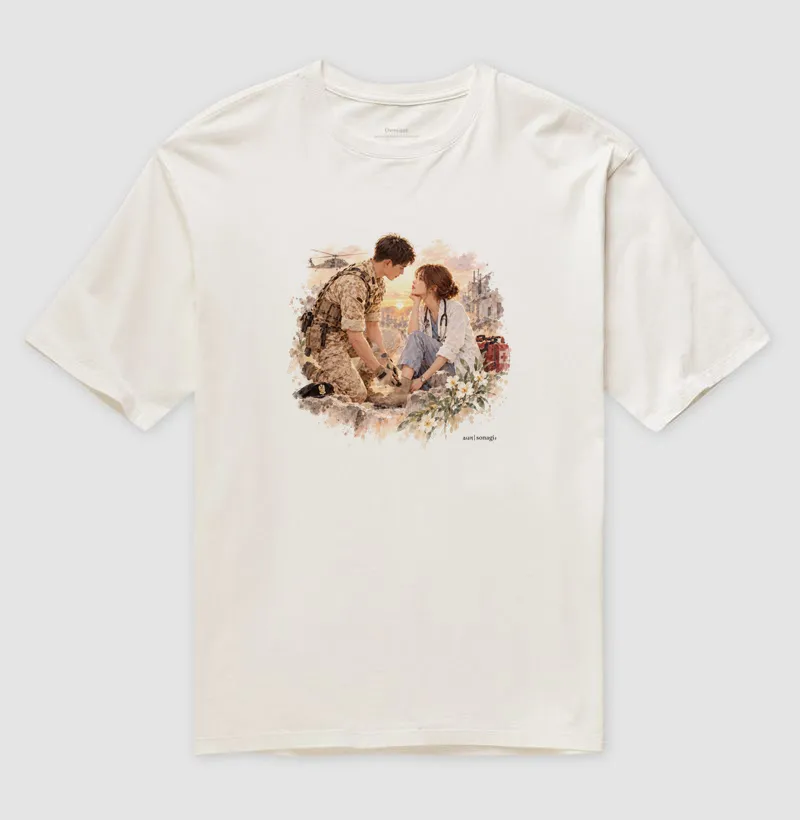 Camiseta Oversized Dorama Entre Missões e Destinos | Romance Militar - Imagem 4