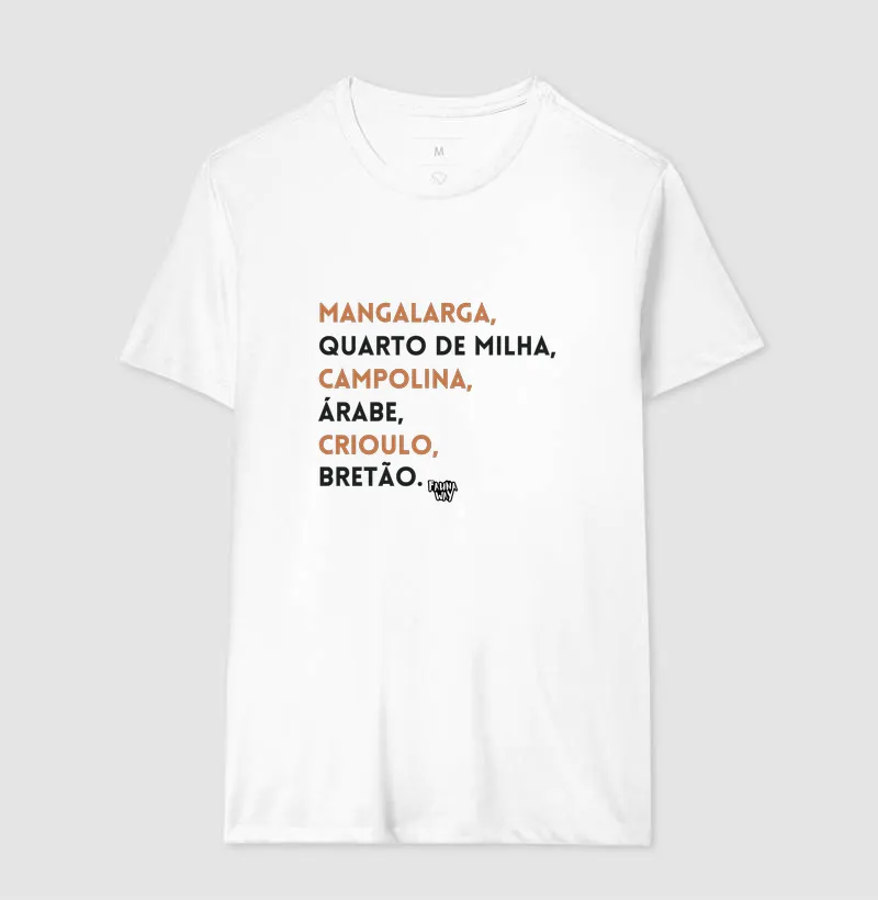 Camiseta Raças de Cavalo Equinos Veterinária Grande Porte Algodão - Fauna Way - Imagem 4
