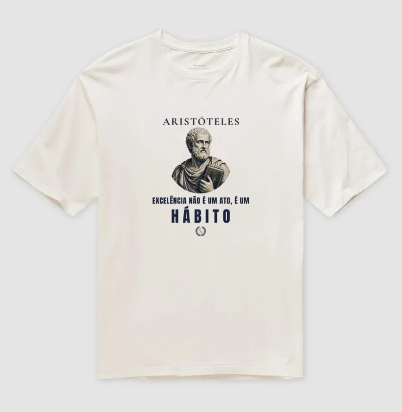 Camiseta "O Hábito" | A Excelência de Aristóteles - Imagem 3