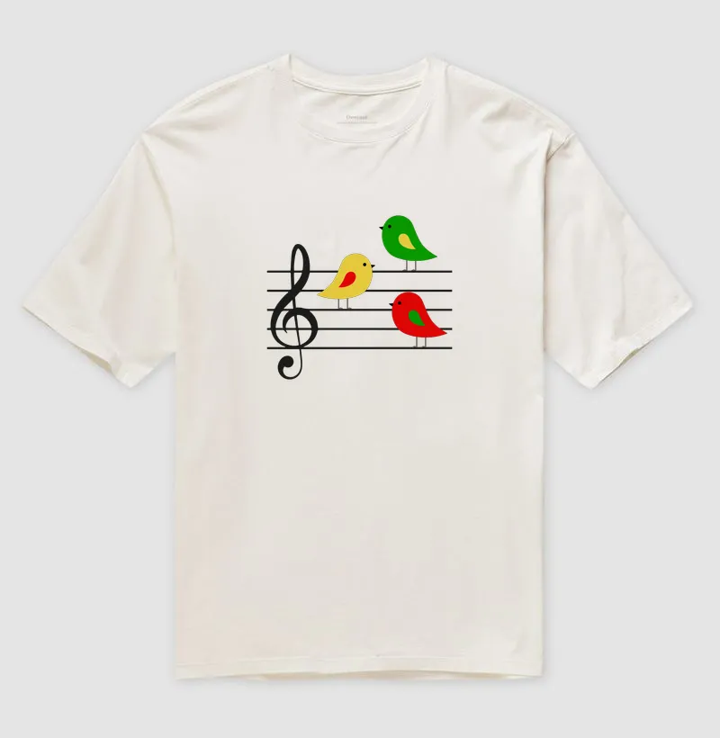 Três passarinhos na partitura