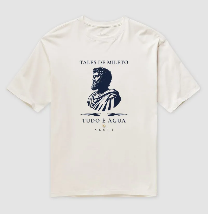CAMISETA O PRINCÍPIO DAS COISAS - TALES DE MILETO - FILOSOFIA - Imagem 4