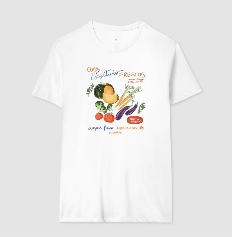 Tshirt Coma vegetais frescos - Imagem 4
