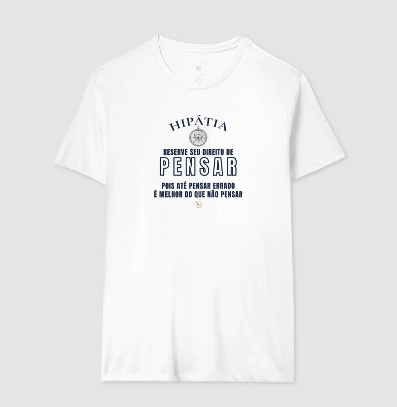 Camiseta Tipográfica Hipátia | Direito de Pensar - Imagem 7