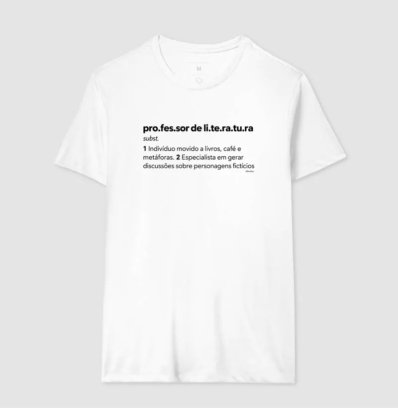 Camiseta Professor de Literatura — Livros, Café e Metáforas - Imagem 4