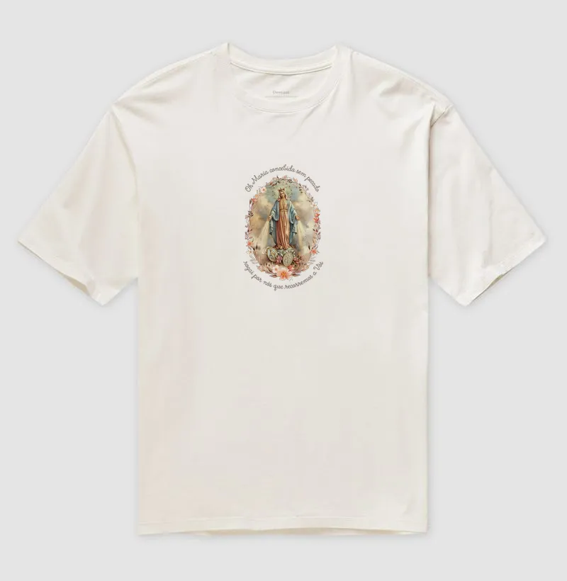 Nossa Senhora das Graças Floral Oversized