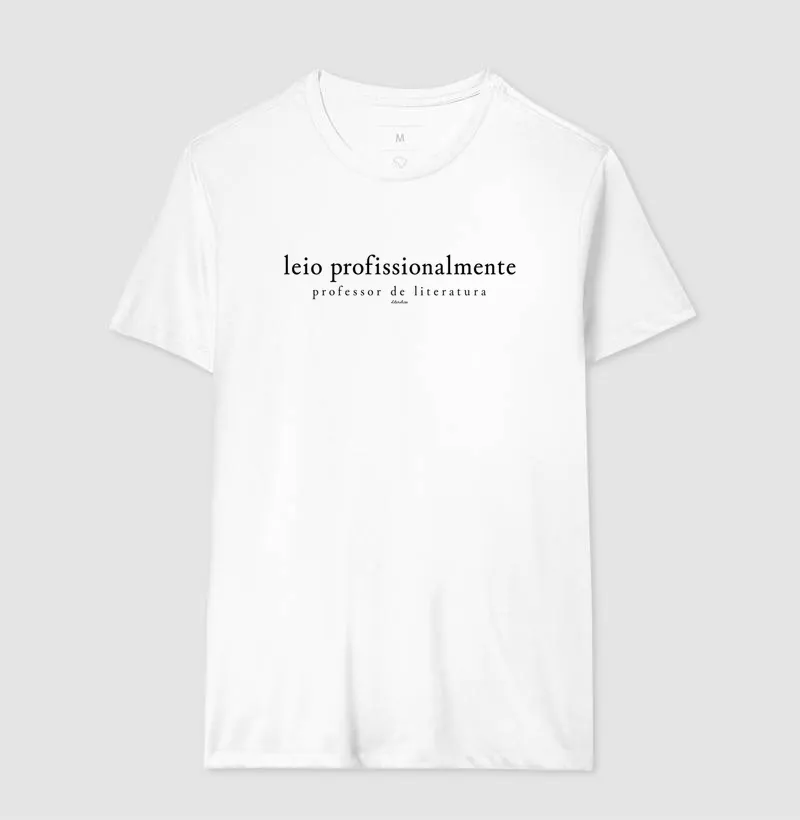 Camiseta Leio Profissionalmente — Professor de Literatura - Imagem 3