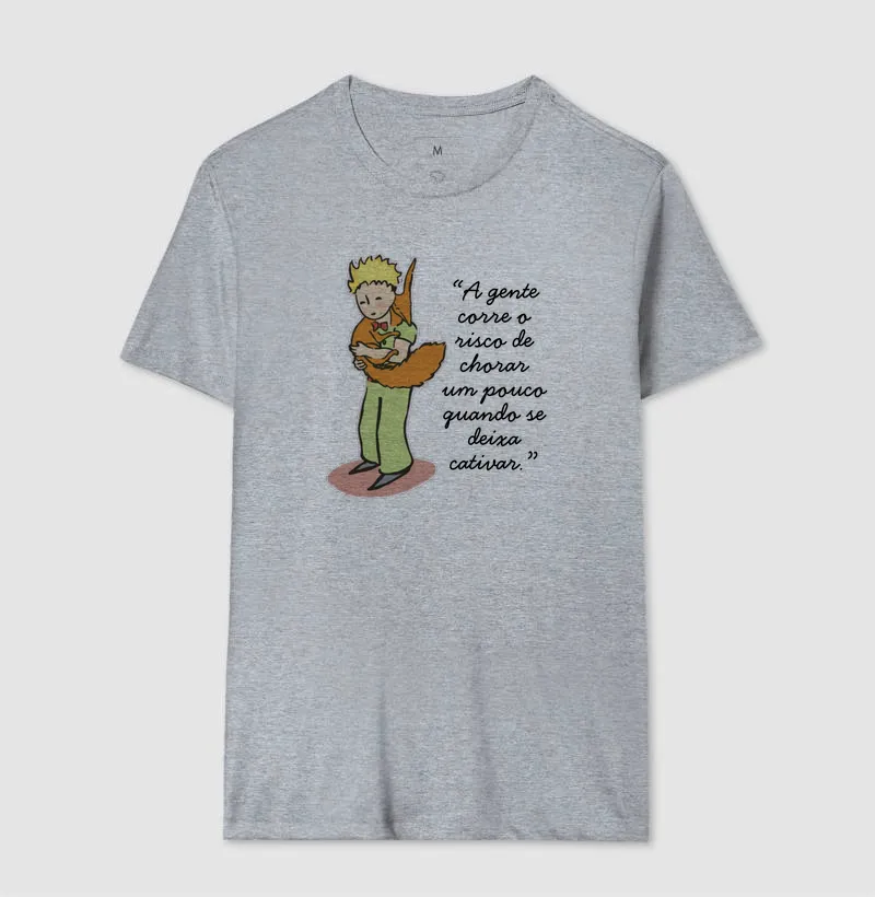Camiseta O Pequeno Príncipe - A gente corre o risco de chorar um pouco quando se deixa cativar - Imagem 4