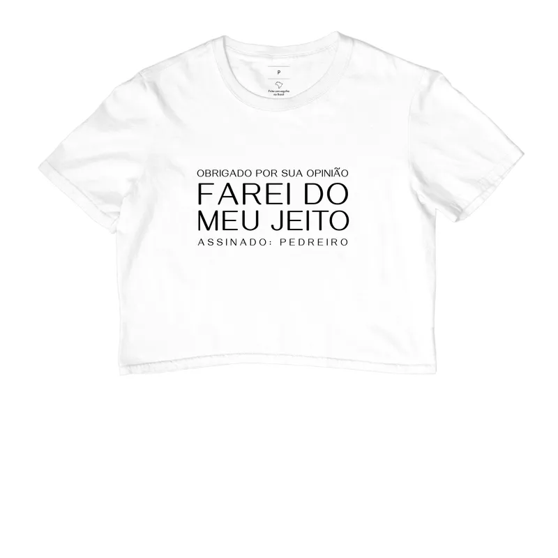 Farei do meu jeito