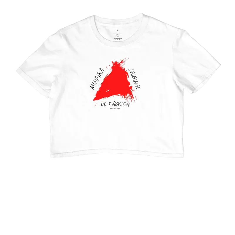 Camiseta Mineira Original de Fábrica | Autenticidade Mineira | Orgulho das Gerais - Cropped - Imagem 5