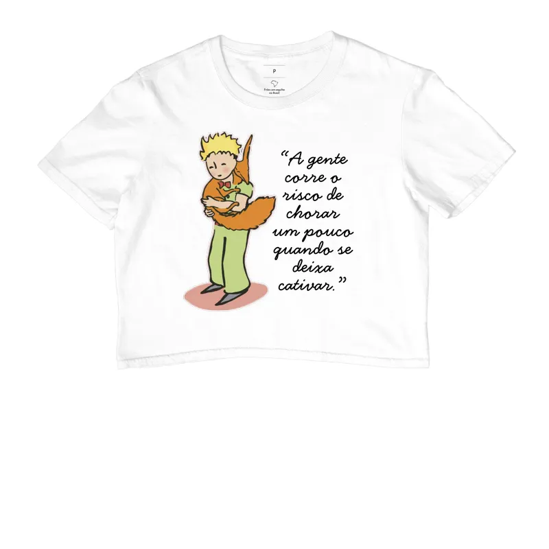 Cropped O Pequeno Príncipe - A gente corre o risco de chorar um pouco quando se deixa cativar  - Imagem 2