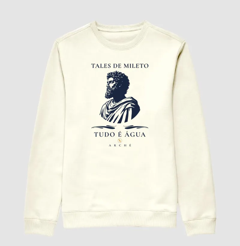 CAMISETA O PRINCÍPIO DAS COISAS - TALES DE MILETO - FILOSOFIA