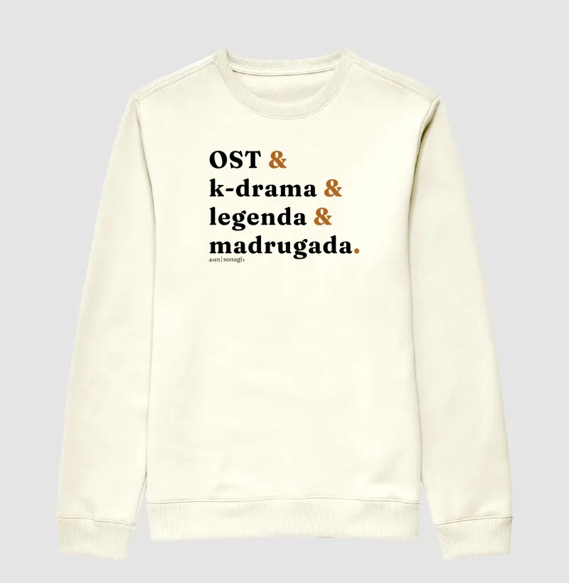 Moletom OST - K-drama - legenda e madrugada