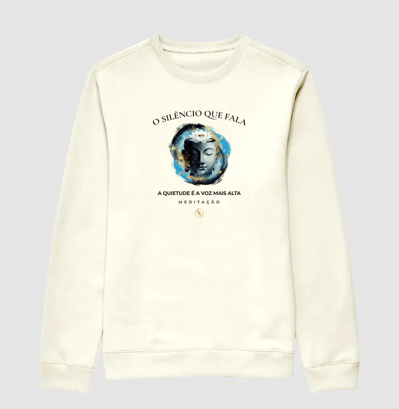 Camiseta Meditação — O Silêncio que Fala
