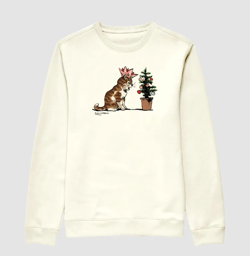 The Christmas Tree and the Curious Cat – Louis Wain