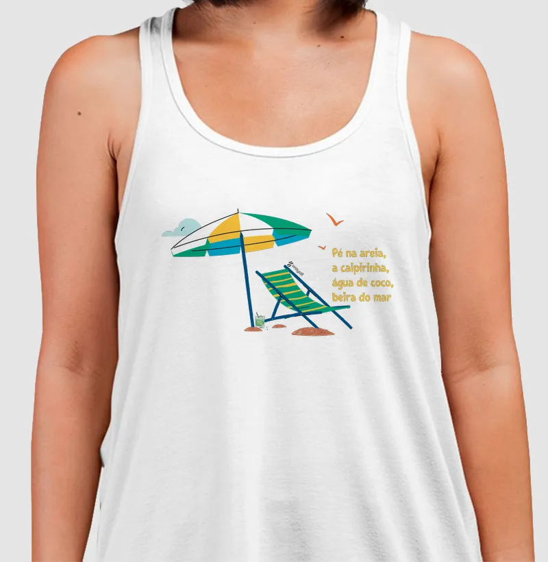 Camiseta Regata - Pé na Areia