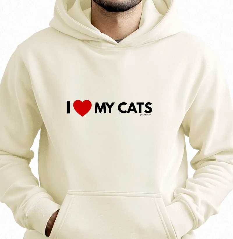 I LOVE MY CATS (red)