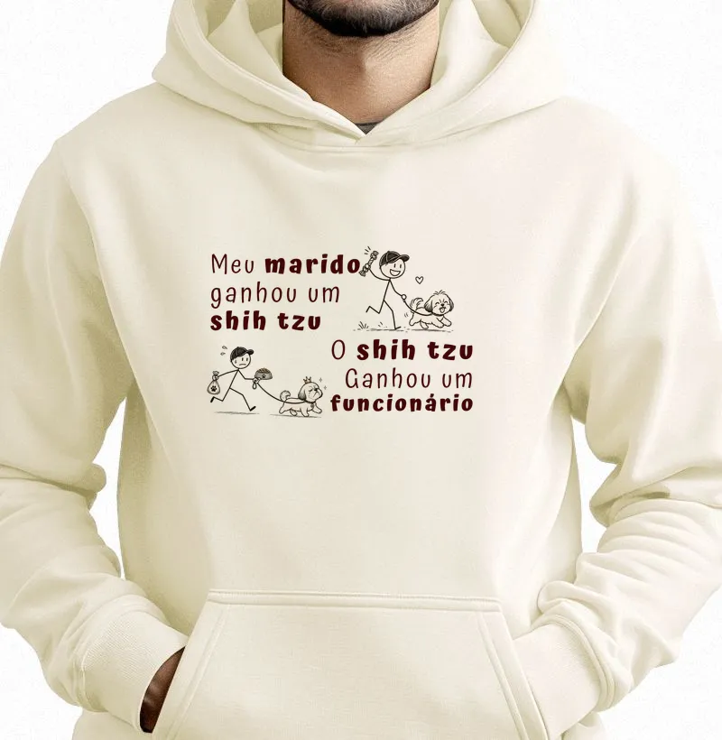 Meu marido ganhou um Shih Tzu, o Shih tzu ganhou um funcionário 