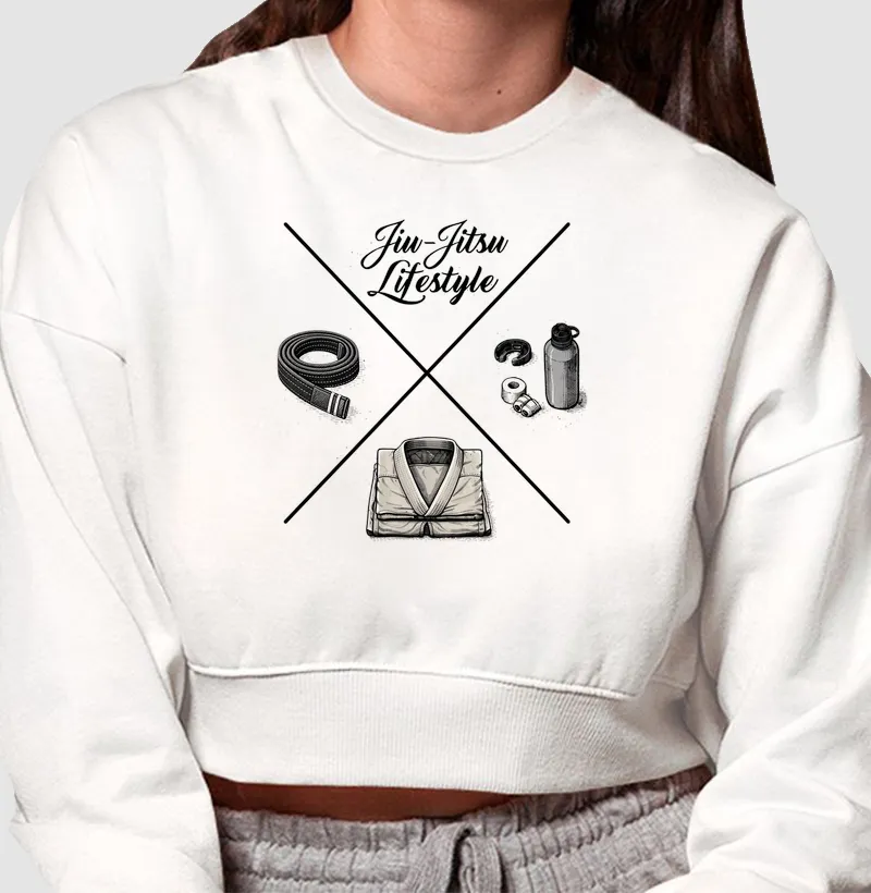 JIU-JITSU LIFESTYLE - Cropped Moletom