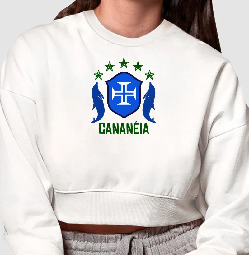 Cropped de moletom Seleção Cananéia