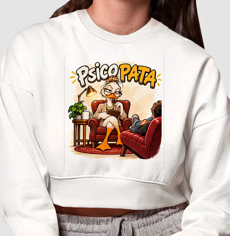 PSICO PATA - Cropped Moletom