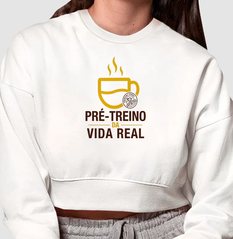 Moletom Cropped Pré-Treino 