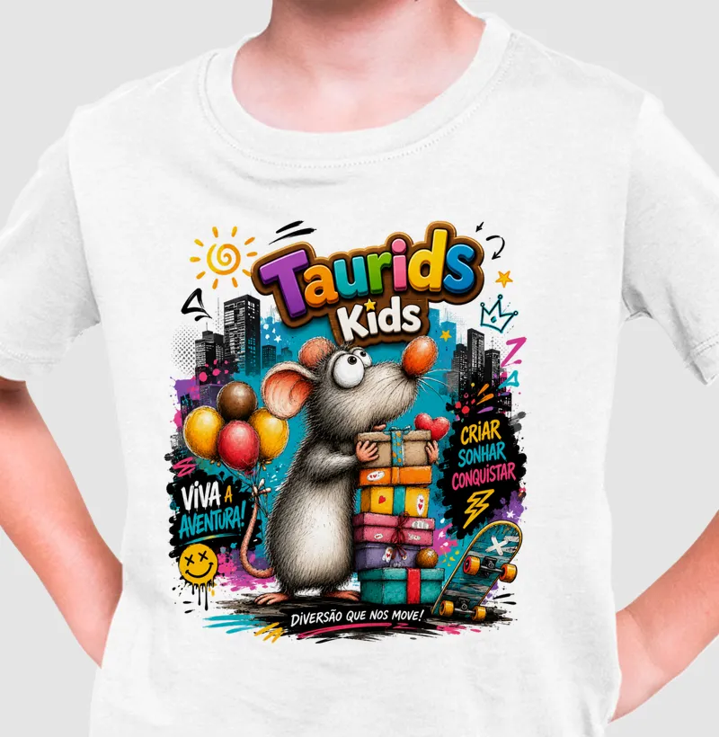 CAMISATA TAURIDS KIDS RATINHO CURIOSO 