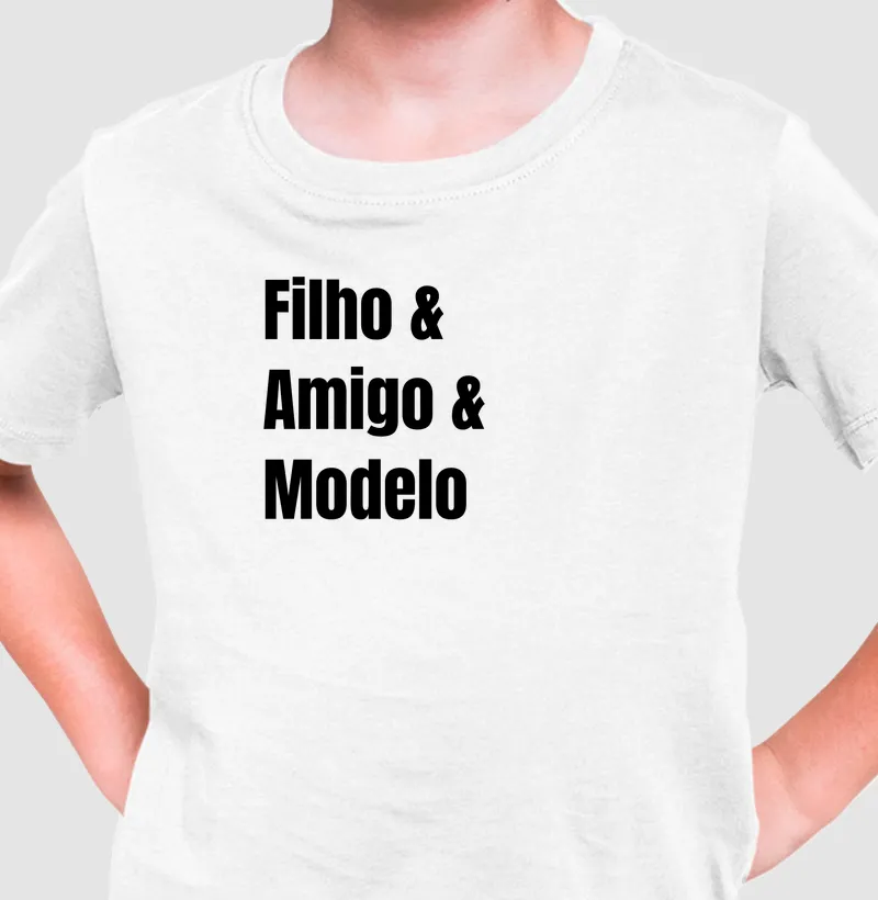 Filho amigo modelo