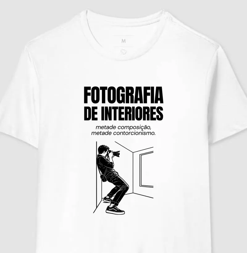 Fotografia de interiores - Camiseta