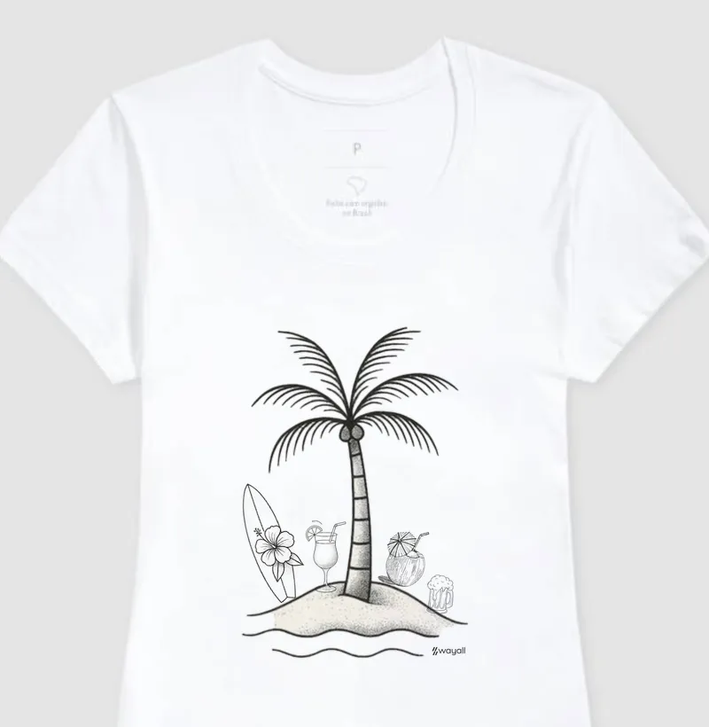 Camiseta Baby Look - The Island