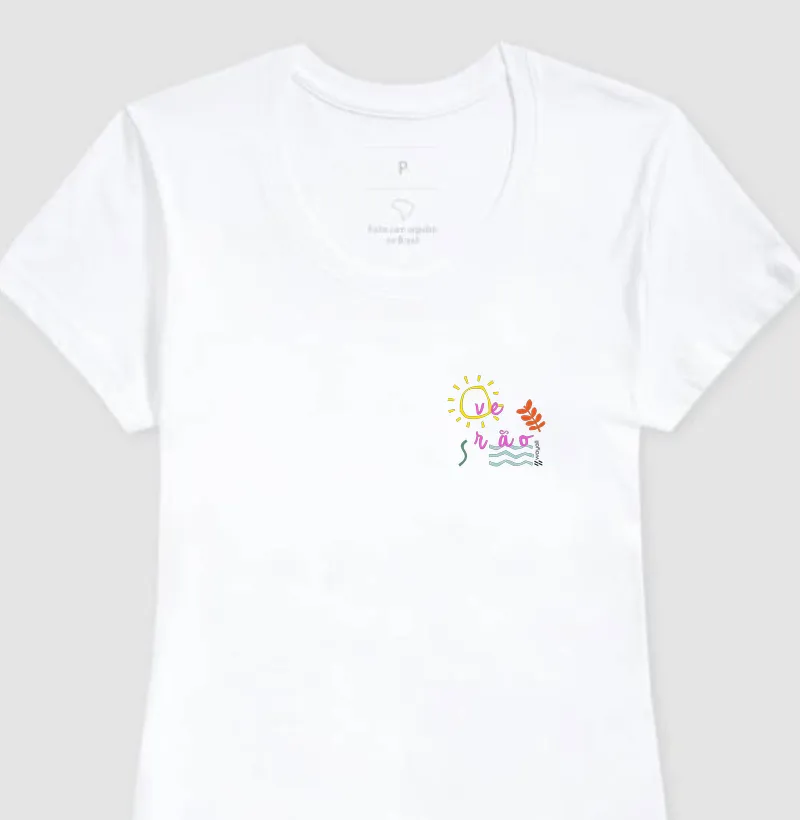 Camiseta Baby Look- Verão em Cores