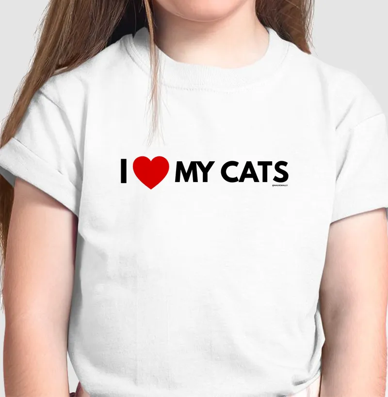 I LOVE MY CATS (red)