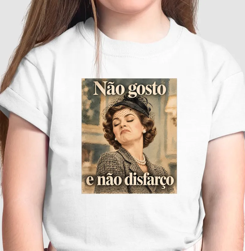 NÃO DISFARÇO - Camiseta Infantil