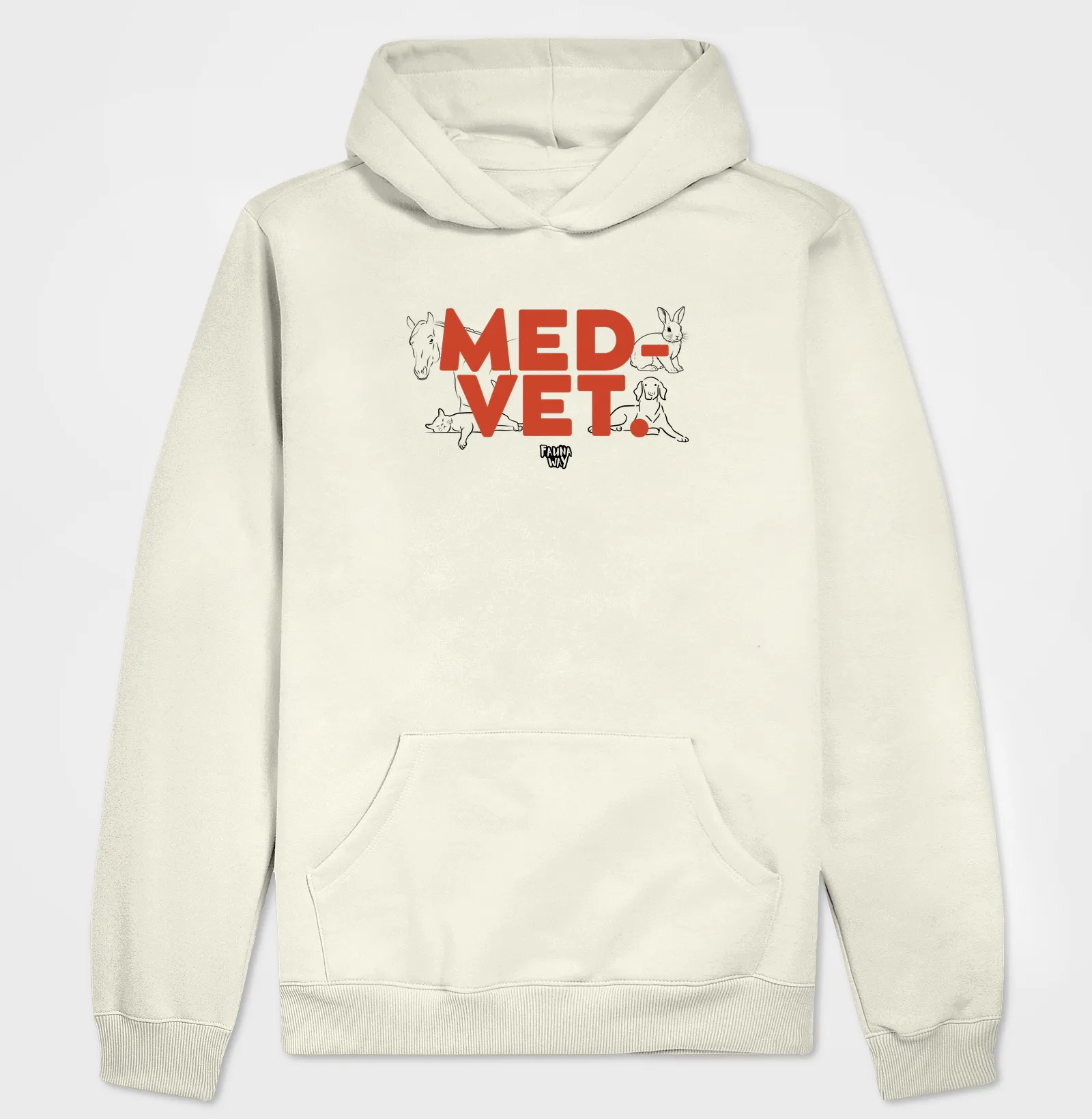 Moletom Hoodie MED-VET Medicina Veterinária Profissão Algodão - Fauna Way - Imagem 2