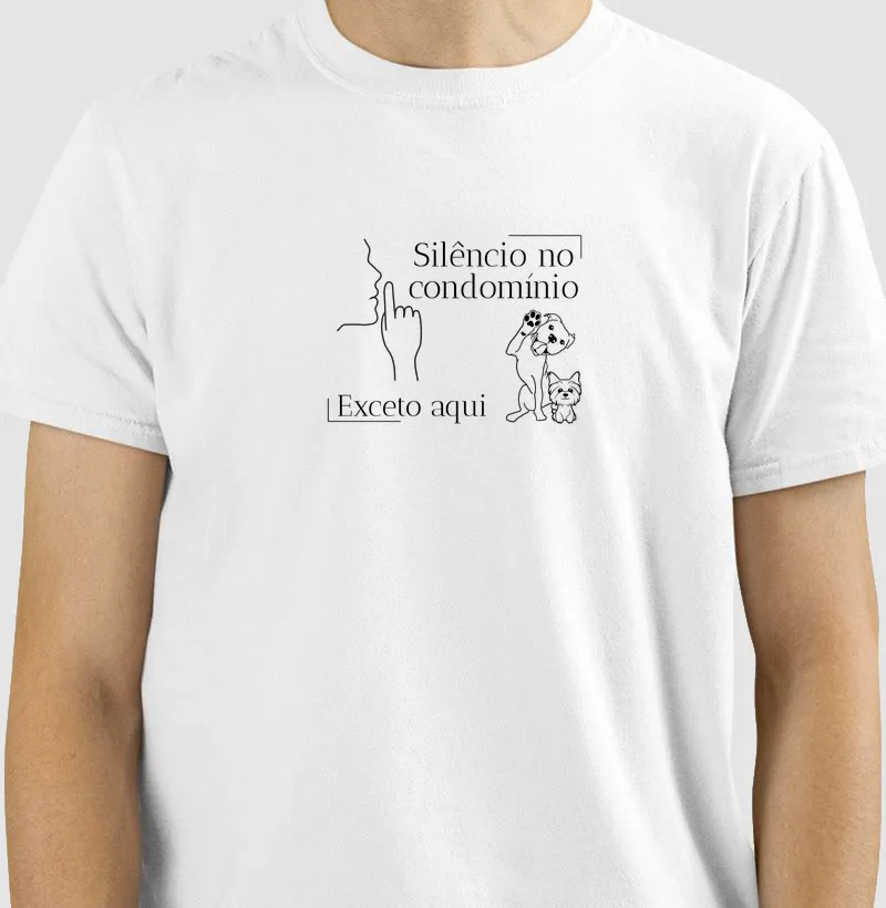 Silencio no condomínio, exceto aqui 
