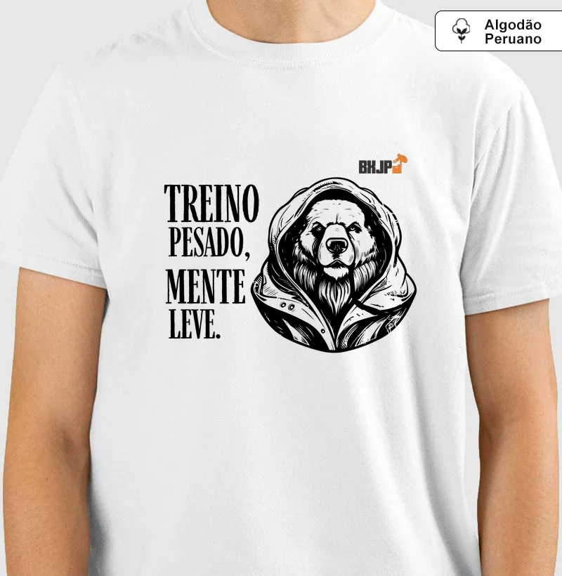Treino Pesado - camiseta algodao peruano
