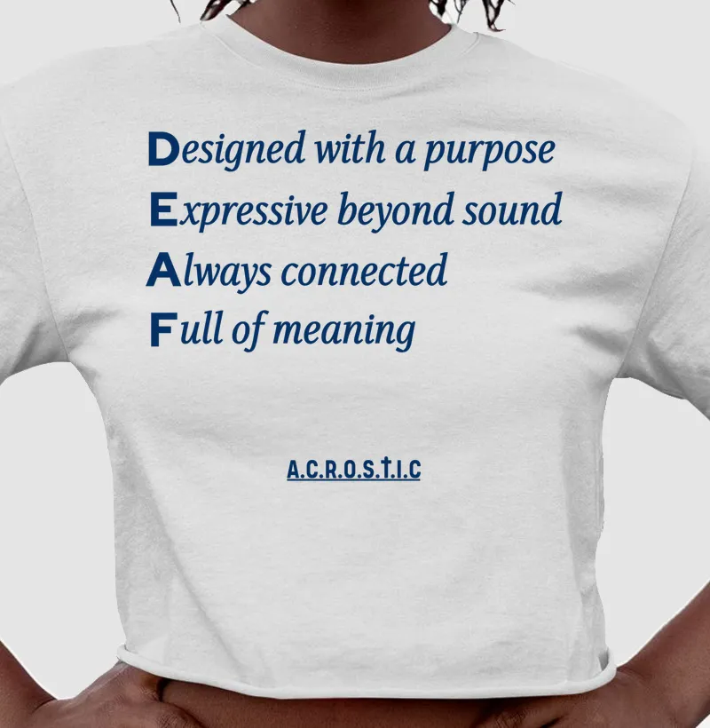D.E.A.F | a.c.r.o.s.t.i.c
